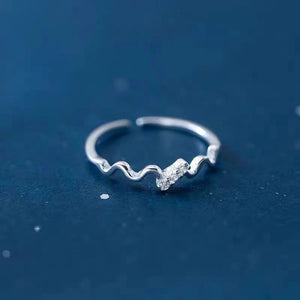 Dainty Ocean Sea Wave Stacking Ring