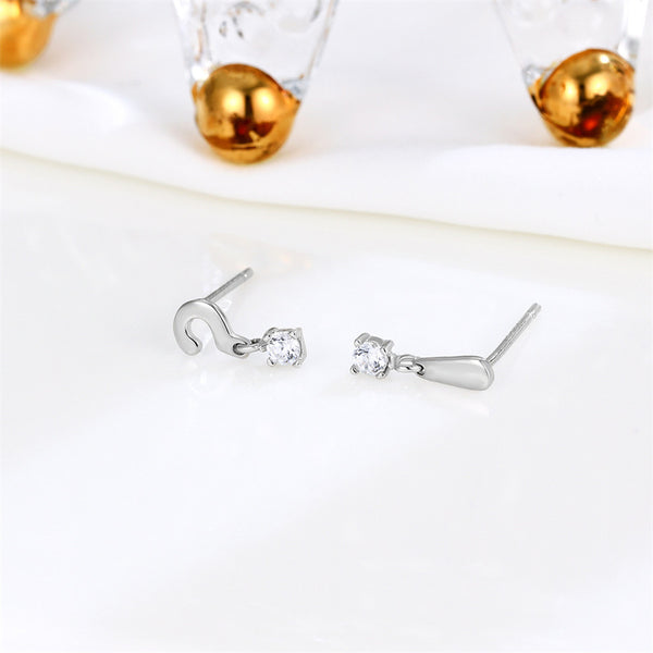 Mismatched Punctuation Stud Earrings