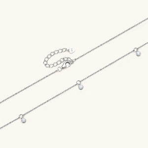 Moissanite Charm Layering Station Necklace