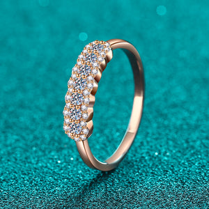 Pave Moissanite Stacking Wedding Ring
