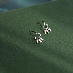 Dainty Tiny Fish Dangle Drop Earrings