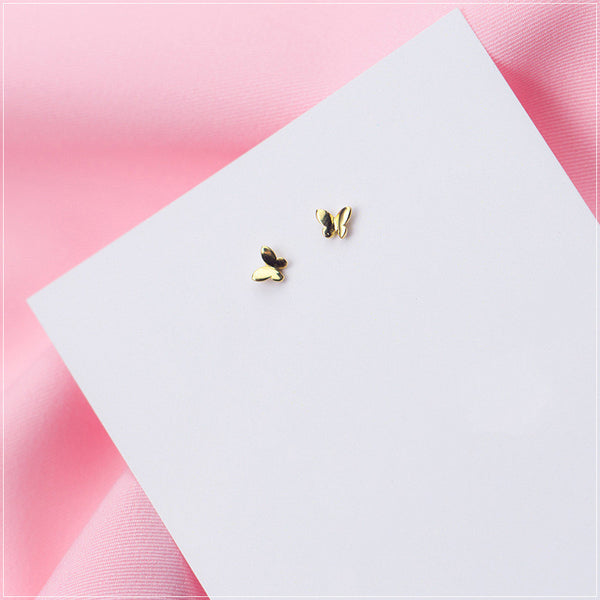 Tiny Butterfly Stud Earrings