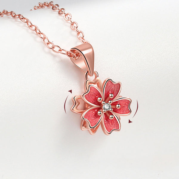 Peach Blossom Spinner Necklace