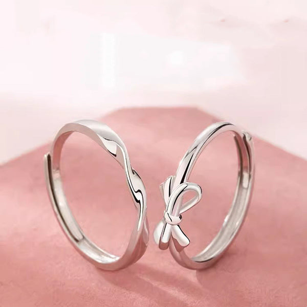 Mobius Bowknot Couple Ring