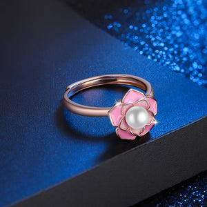 Kamelienblüte Angst Fidget Spinner Ring