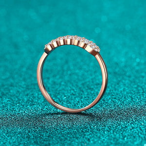 Pave Moissanite Stacking Wedding Ring