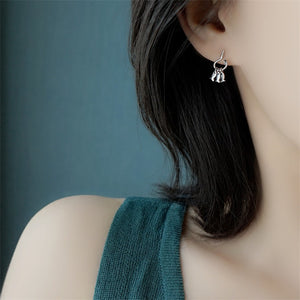 Dainty Tiny Fish Dangle Drop Earrings