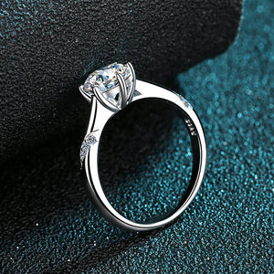 Six-Prong Moissanite Engagement Ring