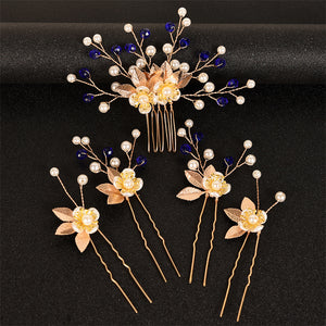 Flower Pearl Bridal Wedding Hairpin