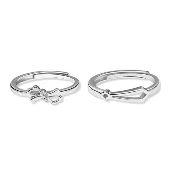 Bowknot Couple Matching Ring