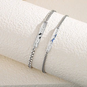 Braccialetto Coppia Abbinato Montagna Oceano