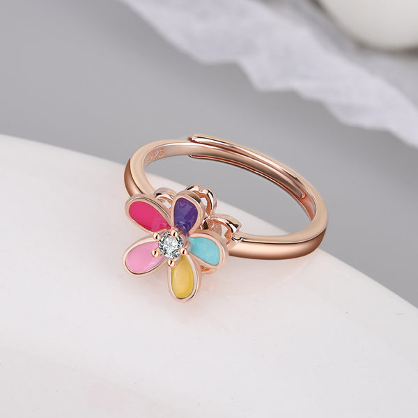 Flower Anxiety Fidget Spinner Ring