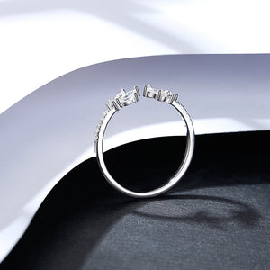 Marquise Leaf Stacking Ring