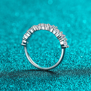 Mixed Cut Moissanite Eternity Wedding Ring