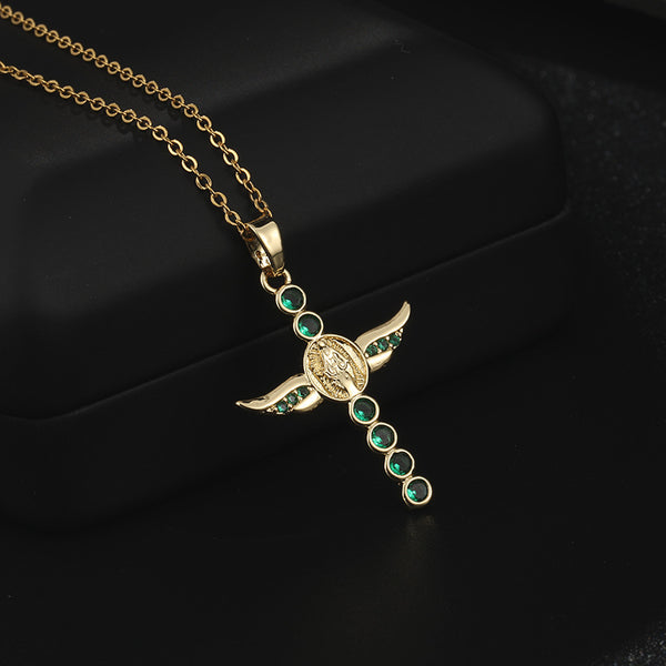 Angel Wing Virgin Necklace