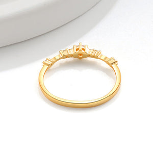 Dainty Seven Stones Band Ring