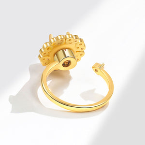 Heart Flower Anxiety Fidget Spinner Ring