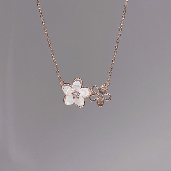 Peach Blossom Flower Necklace