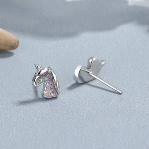 Tiny Small Unicorn Cartilage Stud Earrings