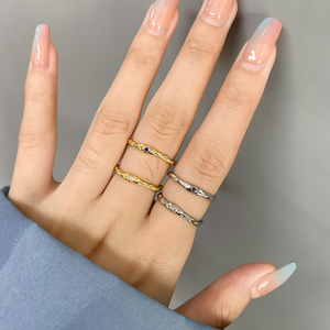 Minimalist Gold Stacking Band Ring