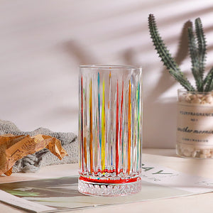 Color Paint Stripe Whiskey Drinking Glass