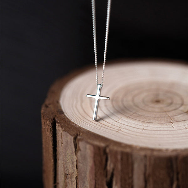 Dainty Cross Charm Pendant Necklace