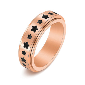 Anello a fascia con fidget spinner per ansia Star