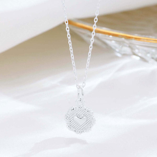 Silver Heart Charm Necklace