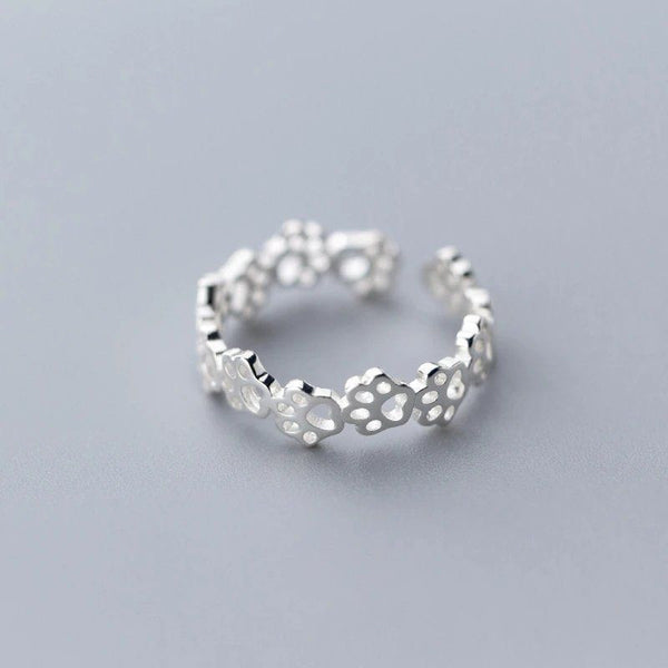 Silver Cat Paw Ring