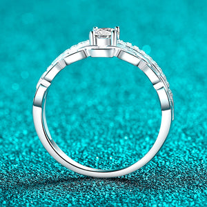 Chain Link Moissanite Engagement Ring