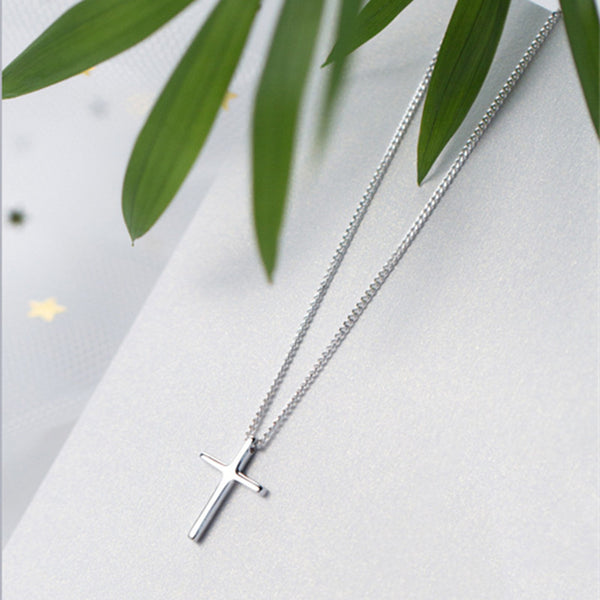 Dainty Cross Charm Pendant Necklace