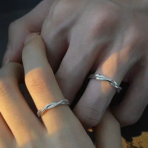Infinity Mobius Matching Couple Ring