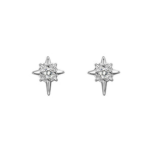 Tiny Small Eight Awn Star Stud Earrings