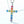 Load image into Gallery viewer, Rainbow Gem Cross Necklace
