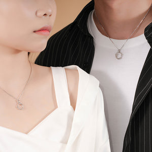 Halskette mit Weidenblatt-Anhänger für Paare