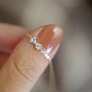 Tiny Small Bow Tie Charm Bracelet