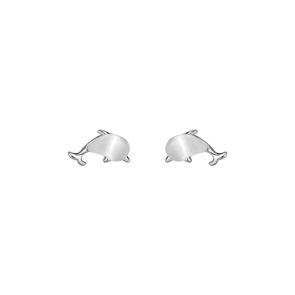 Dolphin Opal Stud Earrings