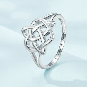 Silver Celtic Knot Statement Ring