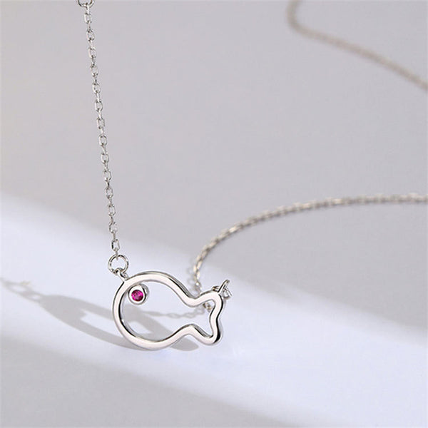 Cute Fish Pendant Necklace