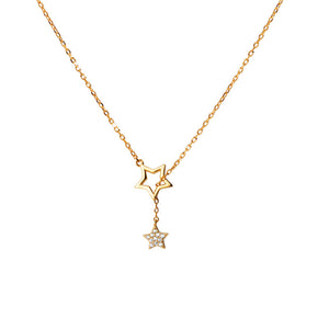 Ciondolo Stella Charm Collana Lariat a Strati Y