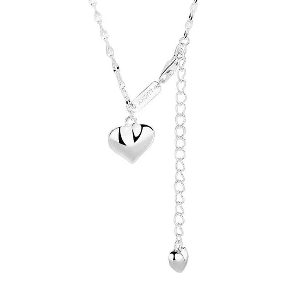 Lucky Heart Tassel Necklace