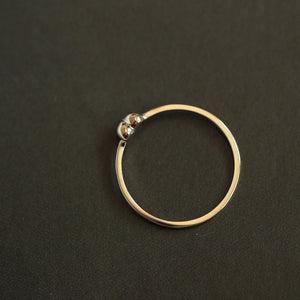 Minimalist Heart Stacking Band Ring