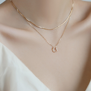 Dainty Infinity Mobius Charm Necklace