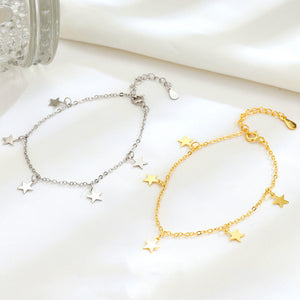 Dainty Star Charm Stacking Bracelet