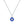Load image into Gallery viewer, Blue Evil Eye Heart Necklace
