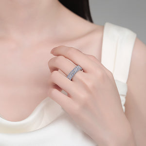 Baguette Moissanite Eternity Ring