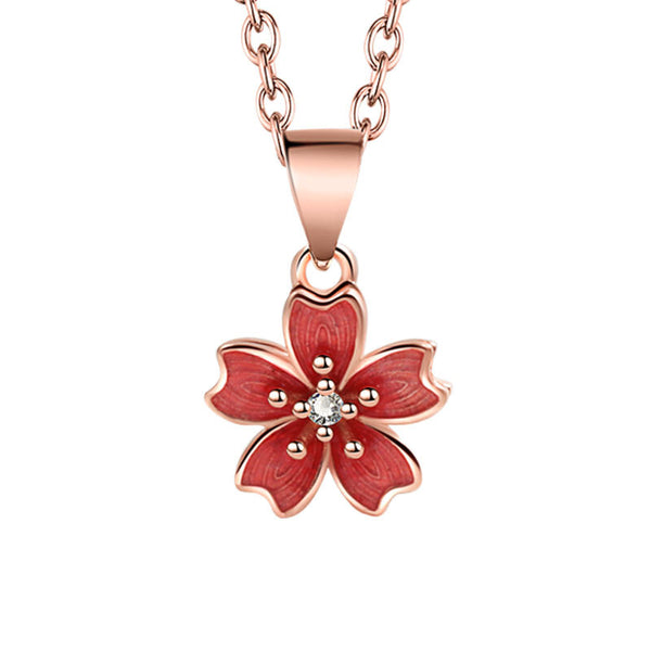 Peach Blossom Spinner Necklace