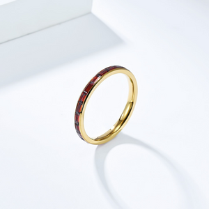 Natürlicher Opal-Stapelring mit dünnem Bypass