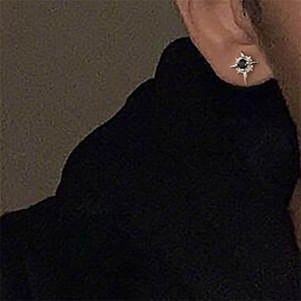 Eight Awn Star Stud Earrings