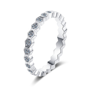 Moissanite Eternity Stacking Band Ring